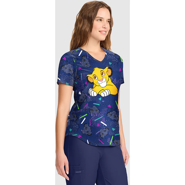 TOP CLÍNICO ESTAMPADO MUJER, TOONIFORMS DISNEY TF737 LKHF