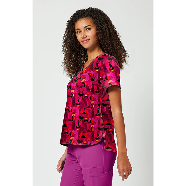 TOP CLÍNICO ESTAMPADO MUJER, TOONIFORMS DISNEY TF797 MKXG