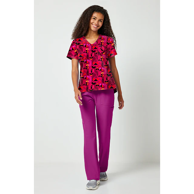 TOP CLÍNICO ESTAMPADO MUJER, TOONIFORMS DISNEY TF797 MKXG