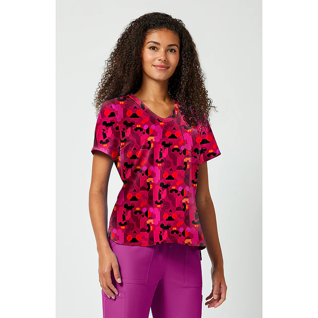 TOP CLÍNICO ESTAMPADO MUJER, TOONIFORMS DISNEY TF797 MKXG