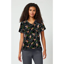 TOP CLÍNICO ESTAMPADO MUJER, TOONIFORMS DISNEY TF797 PHZF