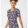 TOP CLÍNICO ESTAMPADO MUJER, TOONIFORMS DISNEY TF796 ACCC