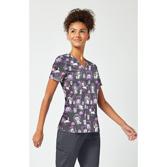 TOP CLÍNICO ESTAMPADO MUJER, TOONIFORMS DISNEY TF796 ACCC