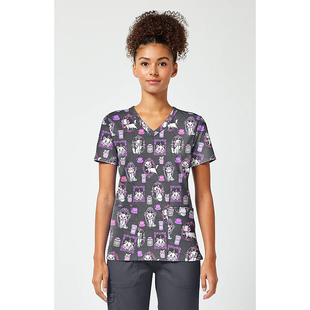 TOP CLÍNICO ESTAMPADO MUJER, TOONIFORMS DISNEY TF796 ACCC