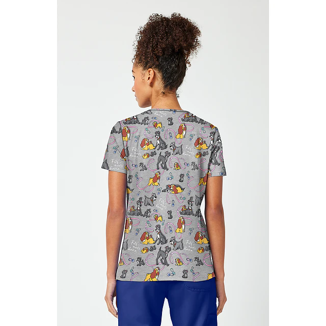 TOP CLÍNICO ESTAMPADO MUJER, TOONIFORMS DISNEY TF796 LAFH
