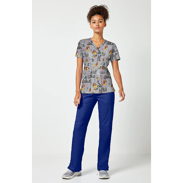 TOP CLÍNICO ESTAMPADO MUJER, TOONIFORMS DISNEY TF796 LAFH
