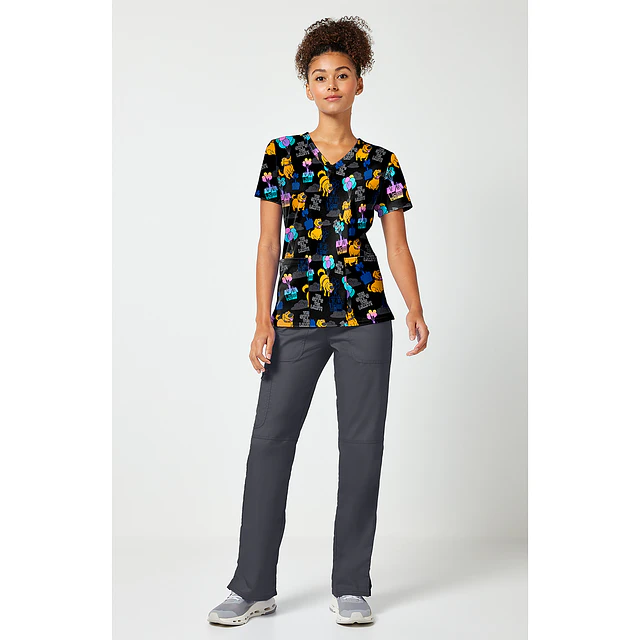 TOP CLÍNICO ESTAMPADO MUJER, TOONIFORMS DISNEY TF796 UPDU