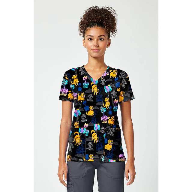 TOP CLÍNICO ESTAMPADO MUJER, TOONIFORMS DISNEY TF796 UPDU