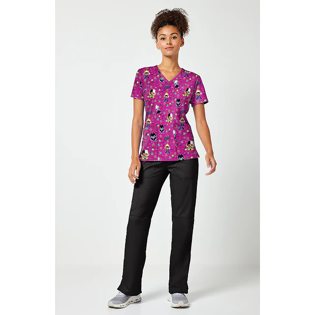TOP CLÍNICO ESTAMPADO MUJER, TOONIFORMS DISNEY TF796 VISI