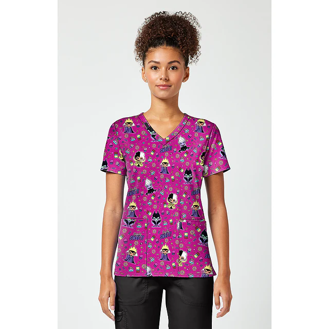 TOP CLÍNICO ESTAMPADO MUJER, TOONIFORMS DISNEY TF796 VISI