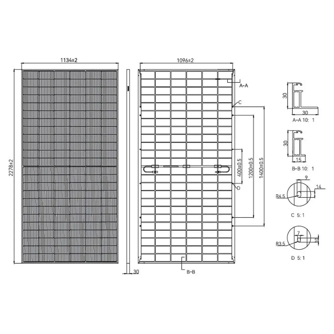Panel Solar Jinko 590Wp Bifacial a pedido 2