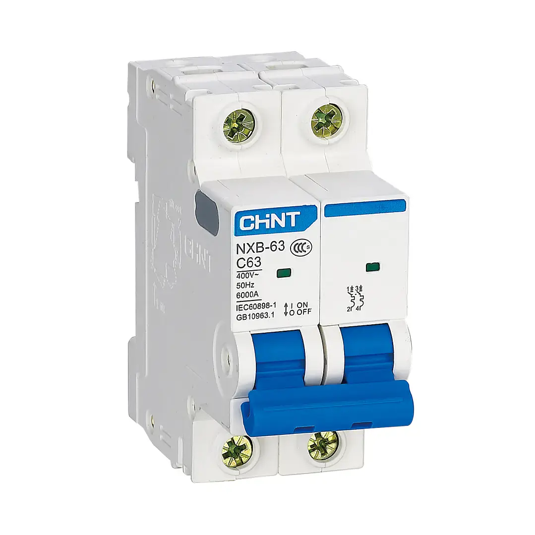 Interruptor Automático Chint Modelo NXB-63 2P  6kA 25A-40A-50A 1