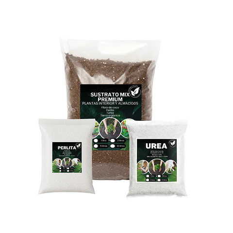 Pack Sustrato Mix Premium + Perlita + Fertilizante Urea