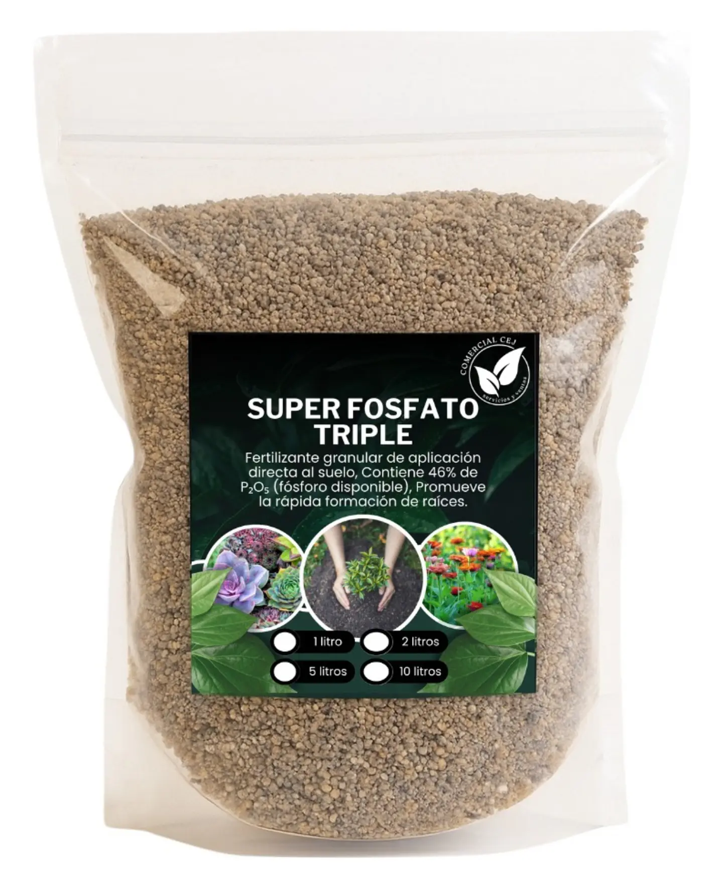 Pack Sustrato Mix premium + Pack fertilizantes (N - P - K - CA) 3