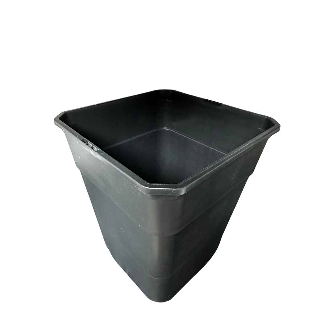 Maceta Cuadrada 20x20x25 De 7 Litros Negro Rectangular 3