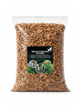Mulch de Cascara de Nuez 25 Litros