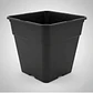 Maceta Cuadrada 20x20x25 De 7 Litros Negro Rectangular - Miniatura 3