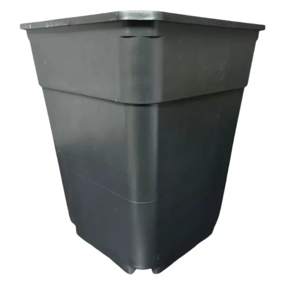 Maceta Cuadrada 20x20x25 De 7 Litros Negro Rectangular 5
