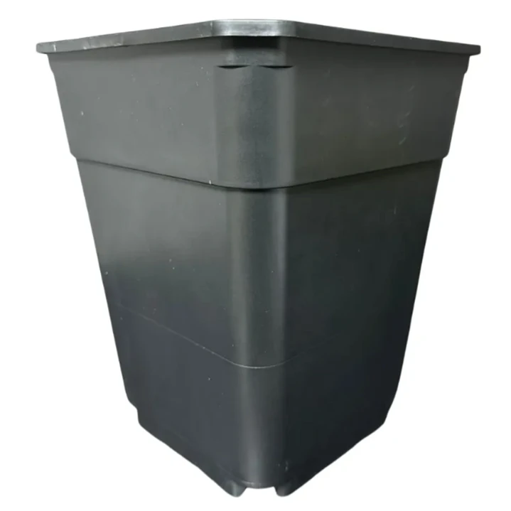 Maceta Cuadrada 20x20x25 De 7 Litros Negro Rectangular 5