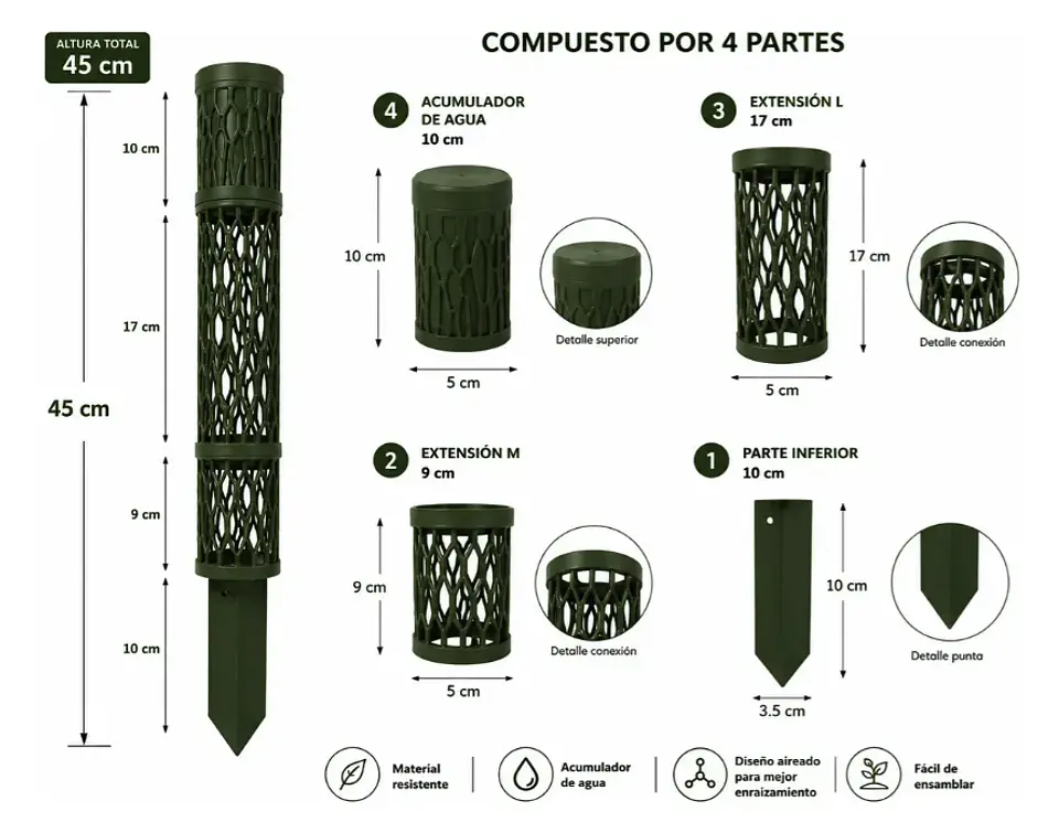 Kit Tutor de Plantas 45 Cm 5