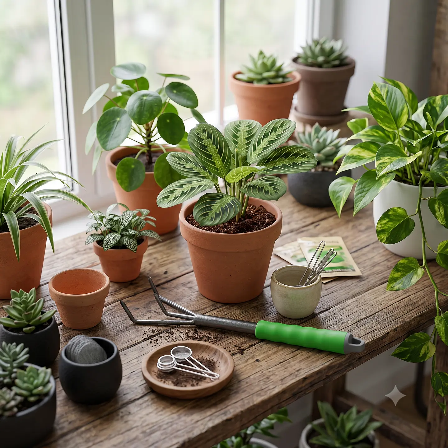 Rastrillo de Mano de 3 Puntas para Jardinería | Cultivador y Escarificador de Tierra 4