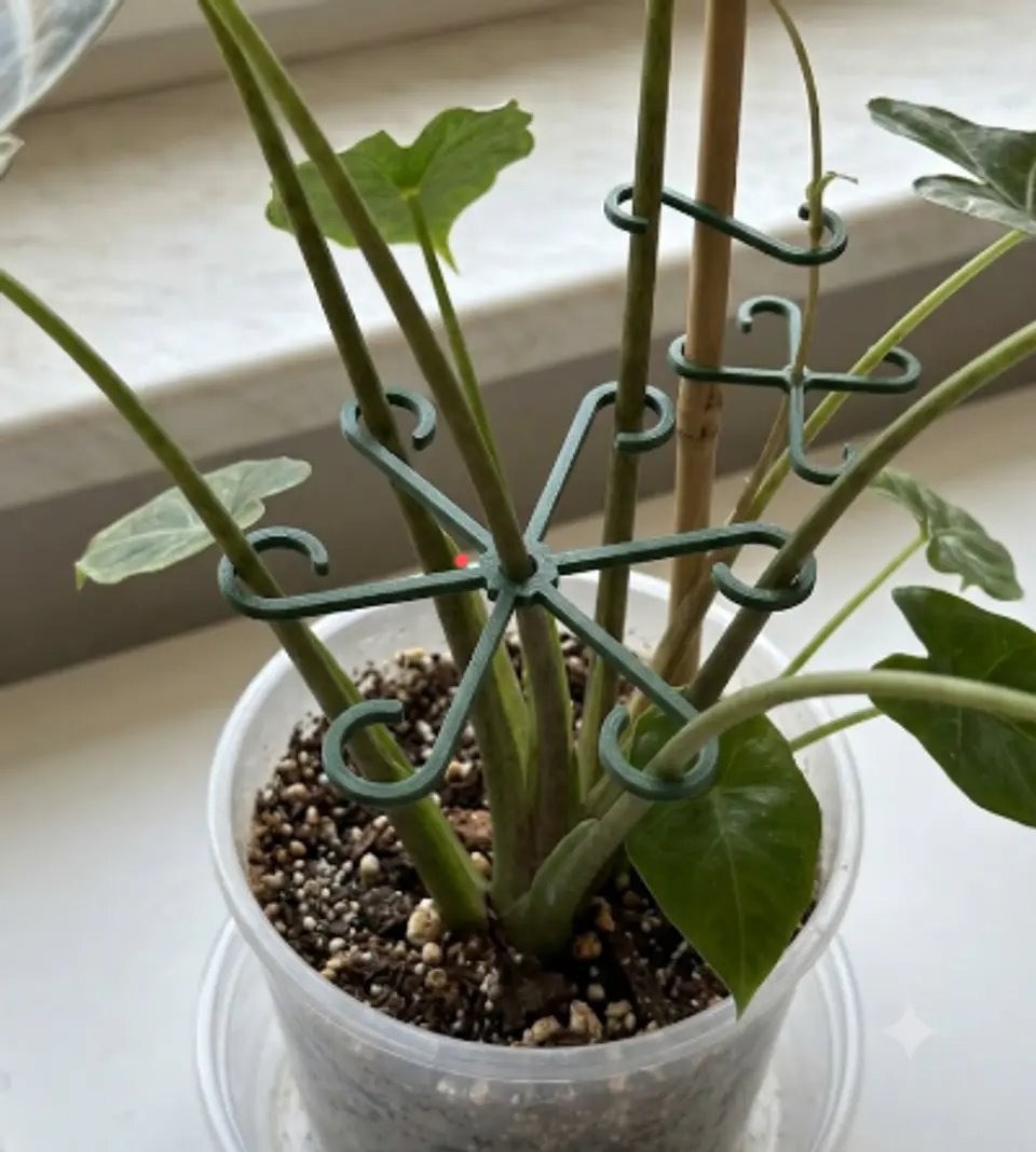 Kit Tutor de Plantas 45 Cm + 6 clip de sujecion + 4 Soporte tallos 8