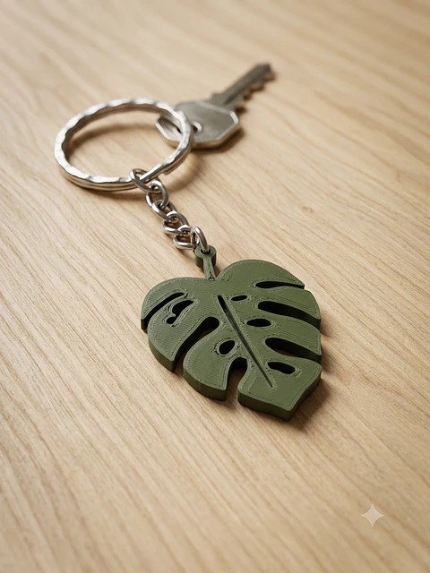 Pack 3 Llavero Hoja Monstera Mini