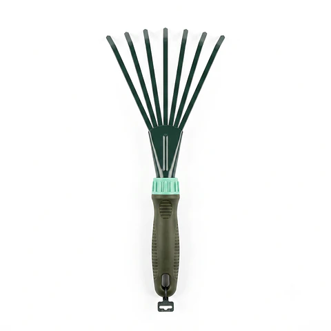 Rastrillo De Mano Para Jardín Escoba Barre Hojas Manual