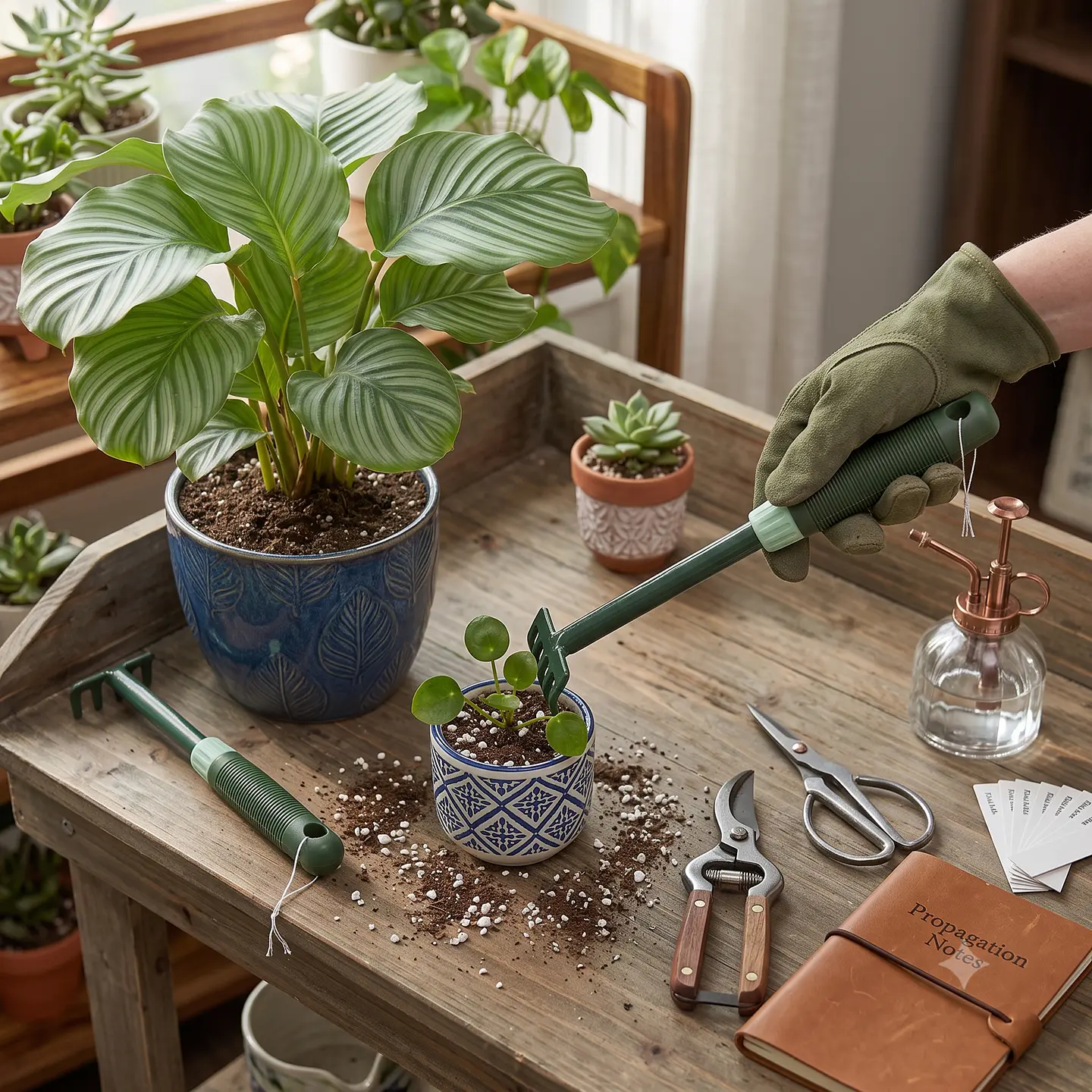 Rastrillo Metálico para Jardín con Mango Ergonómico 5 dientes rigidos 4
