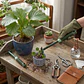 Rastrillo Metálico para Jardín con Mango Ergonómico 5 dientes rigidos - Miniatura 4