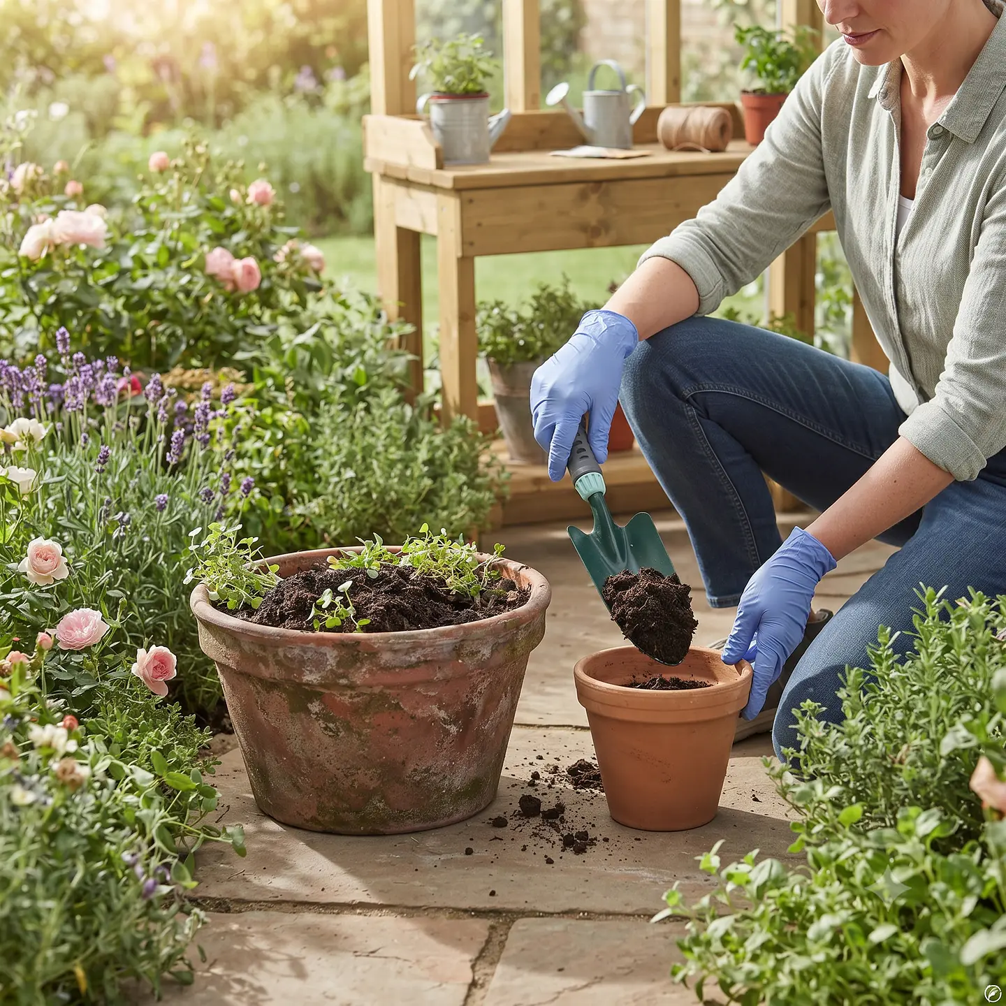 Pala angosta de Jardín Ergonómica - Herramienta Manual para Plantas y Trasplantes 3