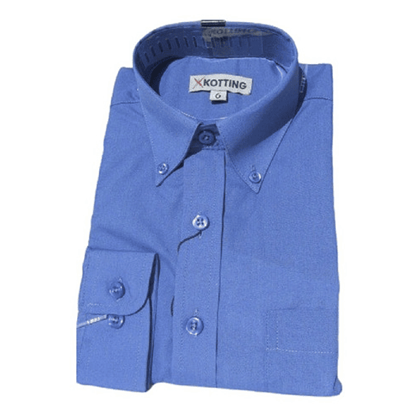 Camisa Niño Trevira Color Liso Manga Larga 4