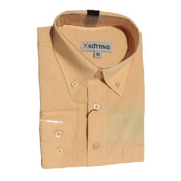 Camisa Niño Trevira Color Liso Manga Larga 10