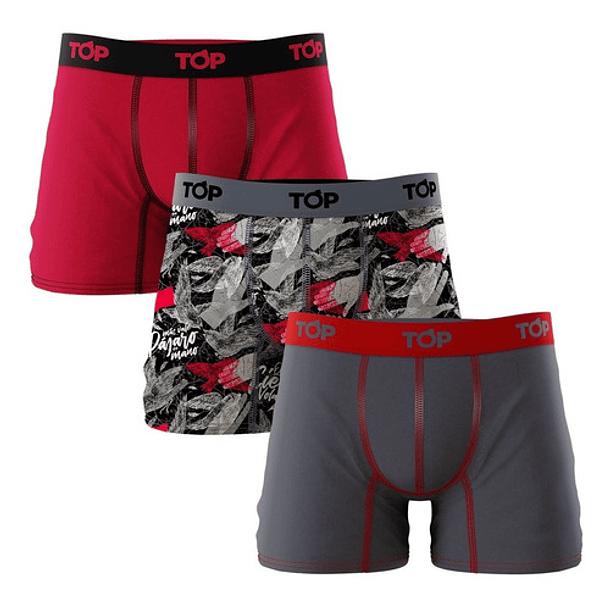 Boxer Medio Algodon Refranes Pack 3 6