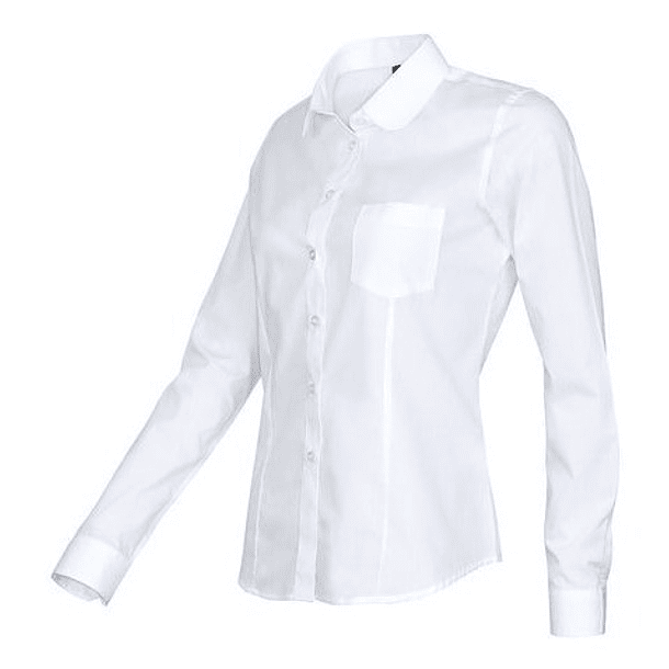Blusa Pinzada Blanco Escolar Juvenil Mujer 3