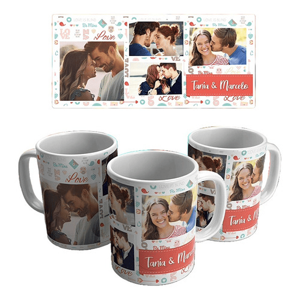 Tazones Dia Del Amor Personalizados 9