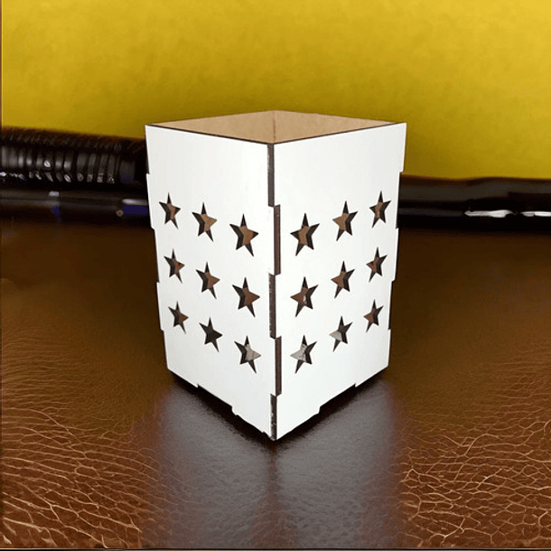 Portavelas Troquelado En Madera Mdf 2