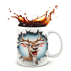 Tazones Navidad Animales 3d 2