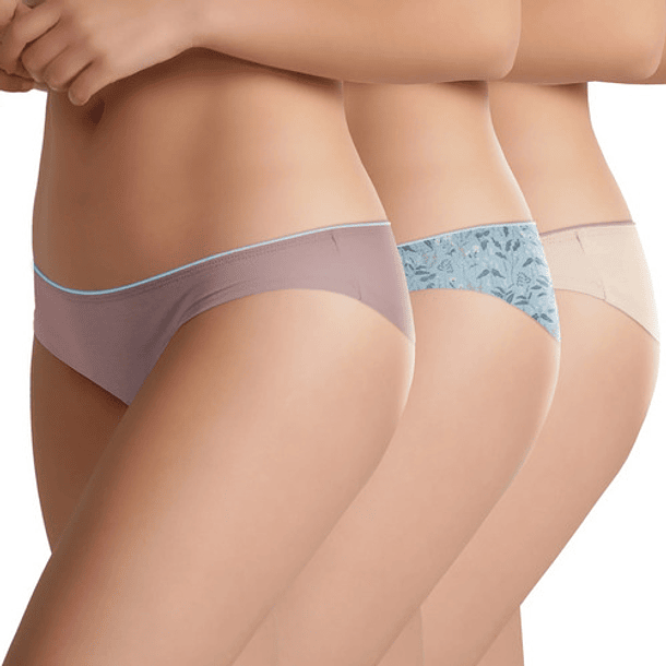 Bikinis Mujer Algodón Pack 3 12