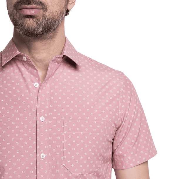 Camisa Estampada Manga Corta 16