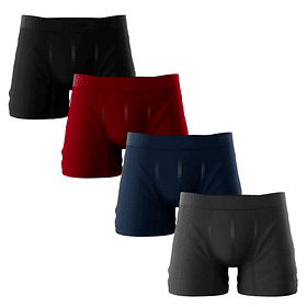 Boxers Hombre Algodon Pack 4