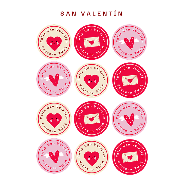 Stickers / Pegatinas San Valentín – Amor que se nota en cada detalle 5