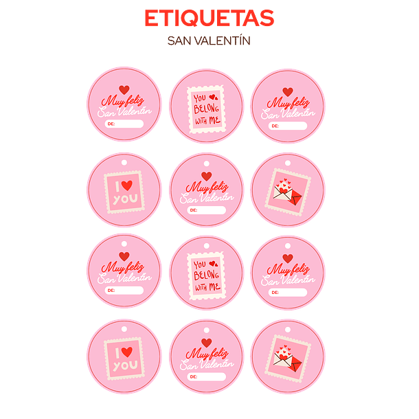Stickers / Pegatinas San Valentín – Amor que se nota en cada detalle 7