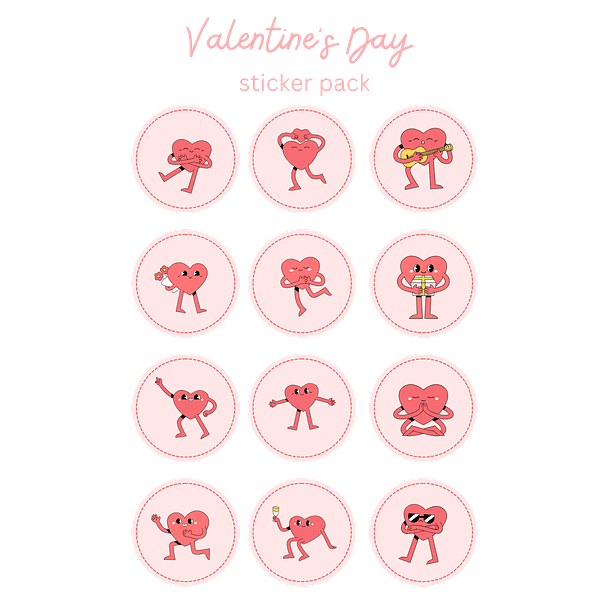 Stickers / Pegatinas San Valentín – Amor que se nota en cada detalle 10