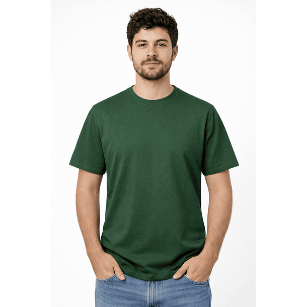 Polera Unisex 100% Algodón Color Liso 5