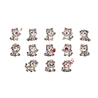 Set de Stickers Animalitos 3d 4