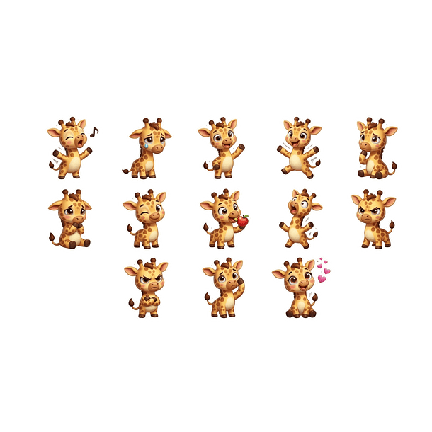 Set de Stickers Animalitos 3d 5