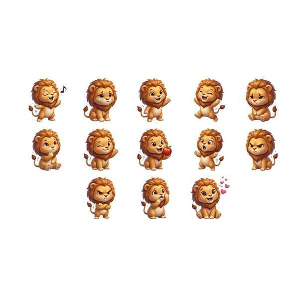 Set de Stickers Animalitos 3d 7