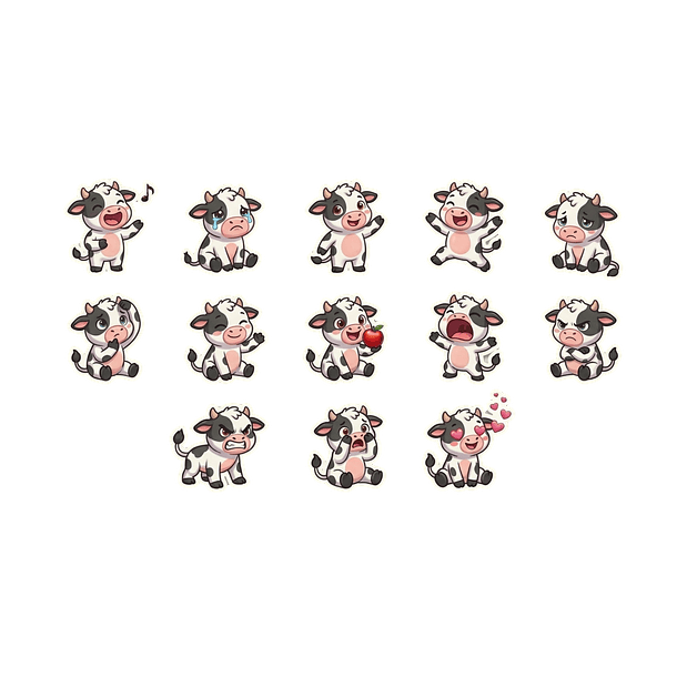 Set de Stickers Animalitos 3d 8