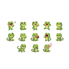 Set de Stickers Animalitos 3d 9